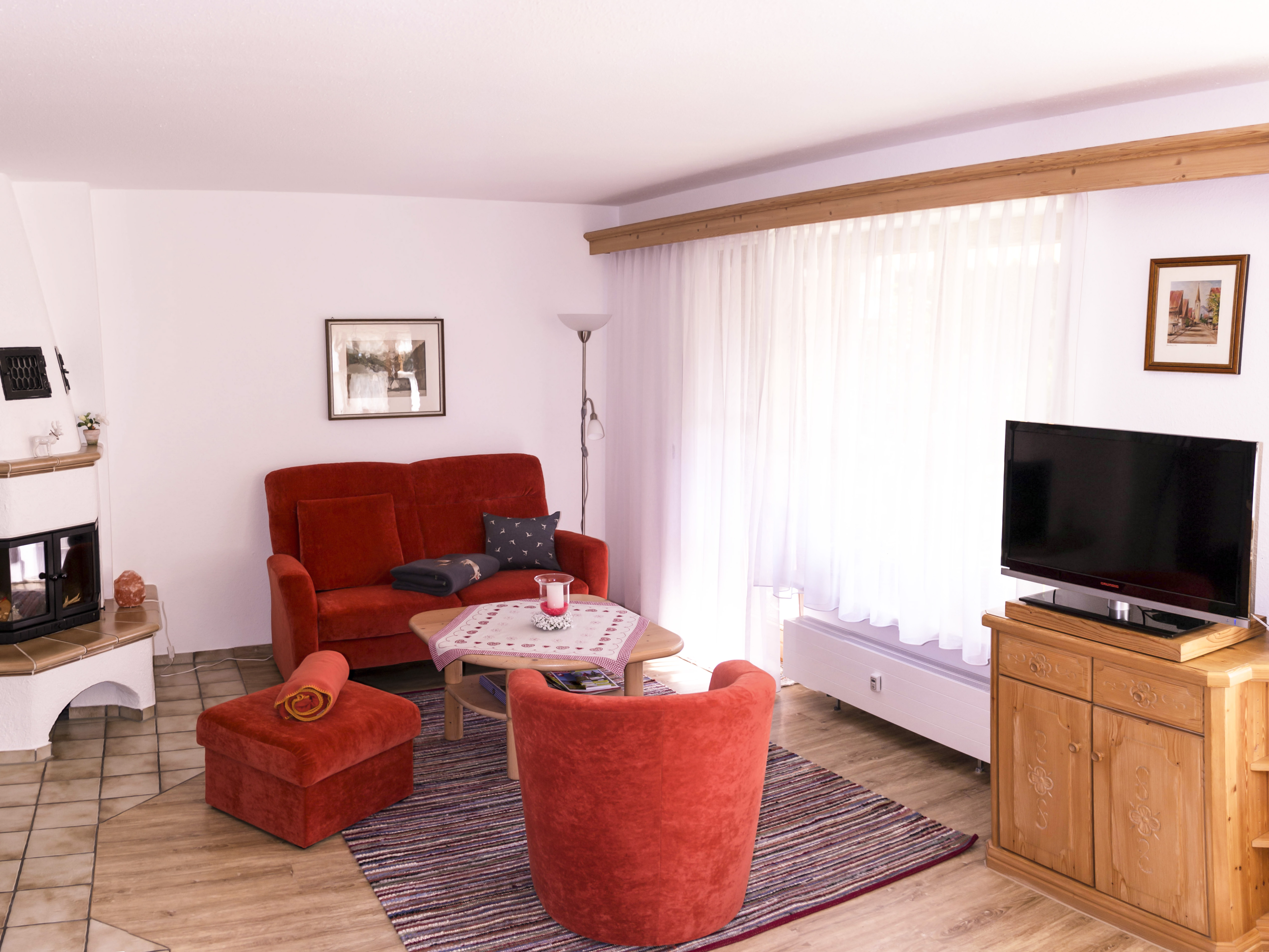 Wohnzimmer Ferienwohnung Alpenzauber